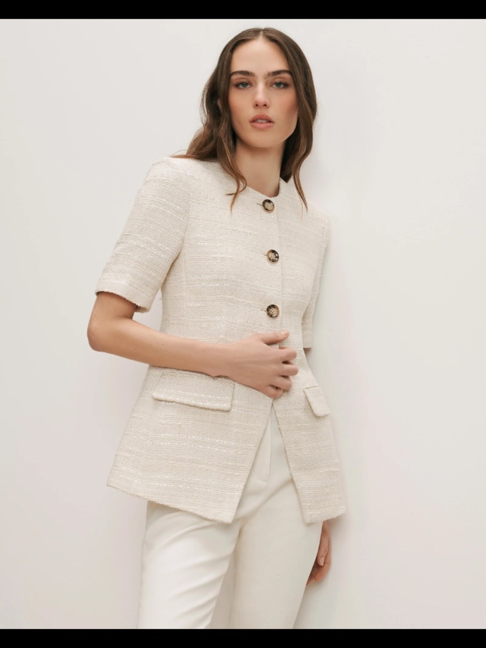 Veronica beard bodie tweed jacket 00